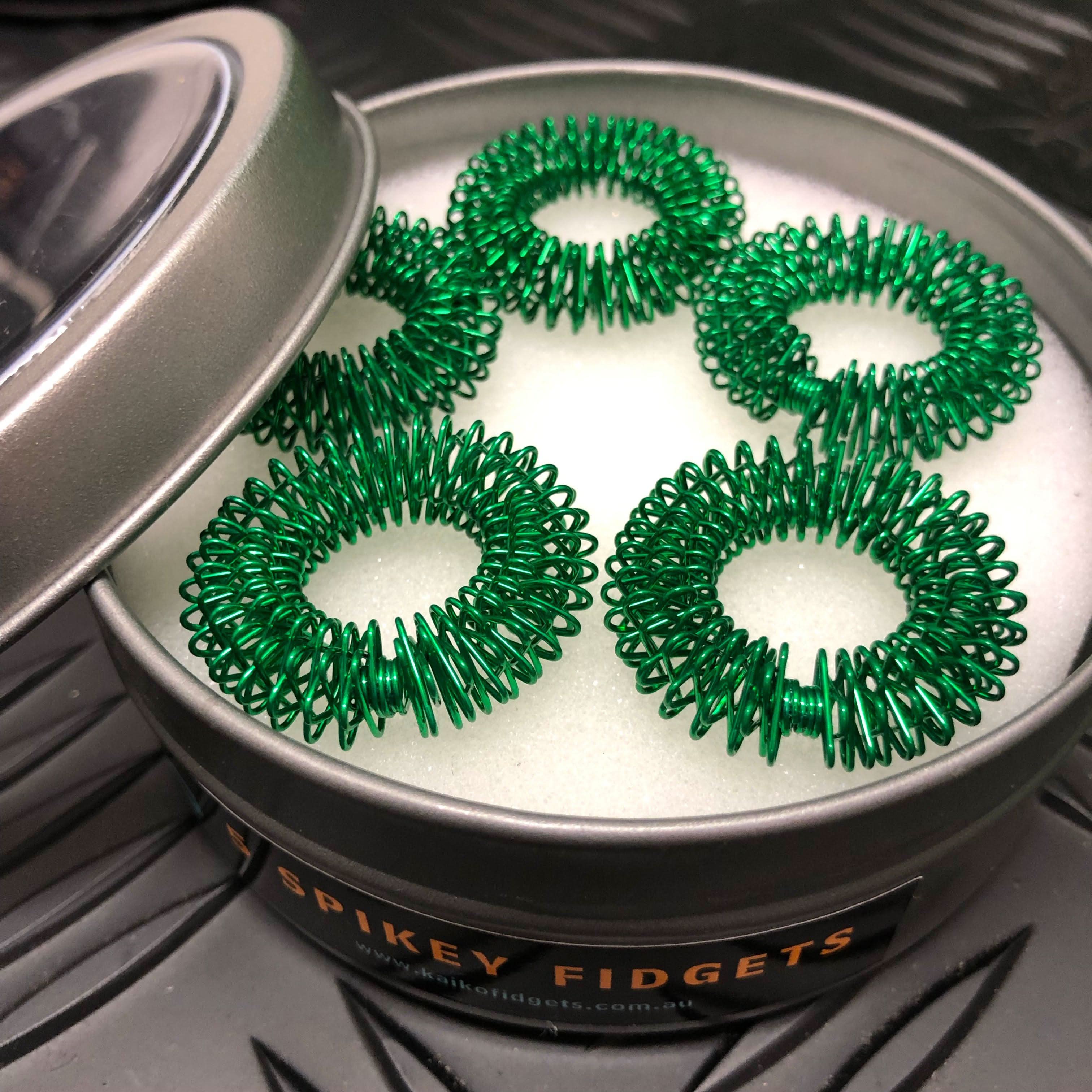 Set of 5 Finger Spikeys by Kaiko - Fidgets for Focus, Safe Ouch and Regulation