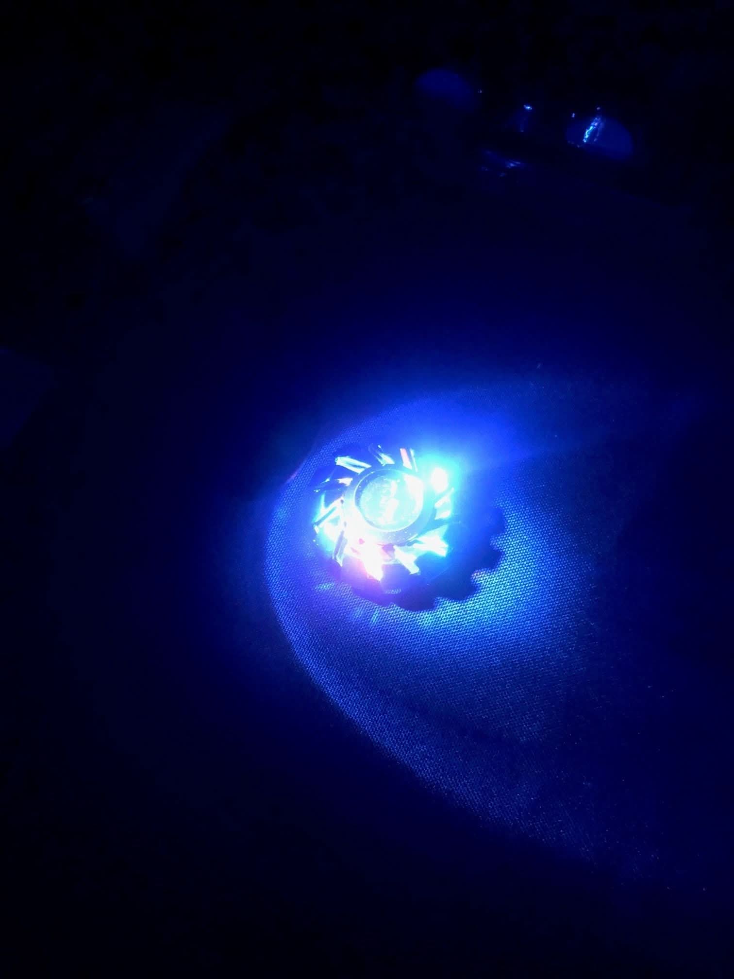 The Illuminator (UV light reacting) Weighted GLOW Spinner - 100 grams