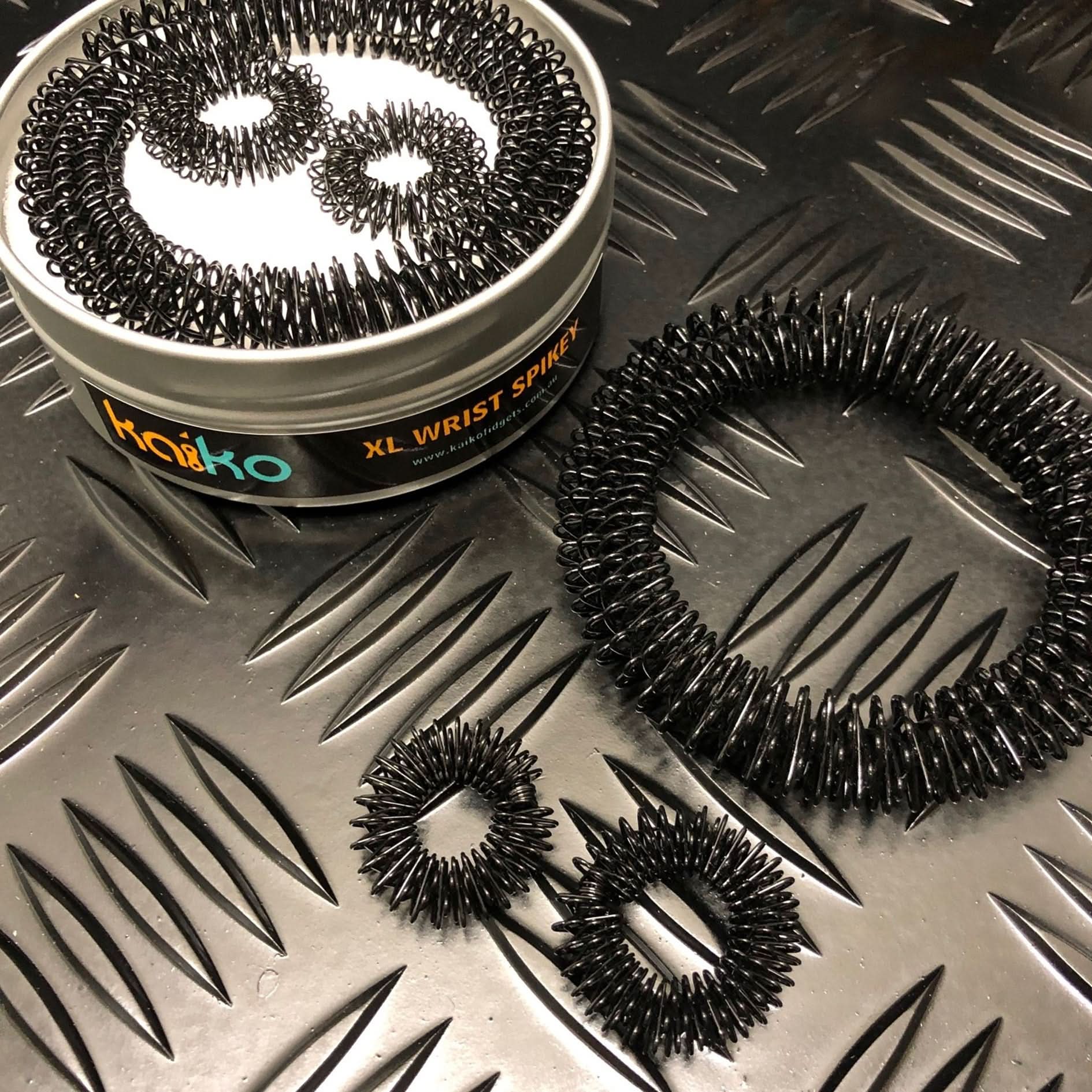 Black Wrist & Finger Spikey SET