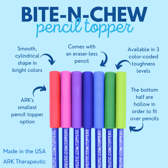 ARK Write-n-Bite Chewable Pencil Topper - Kaiko Fidgets Australia Pty Ltd
