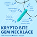 ARK chewable UNISEX Krypto-Bite  Gem Necklace - Kaiko Fidgets Australia Pty Ltd