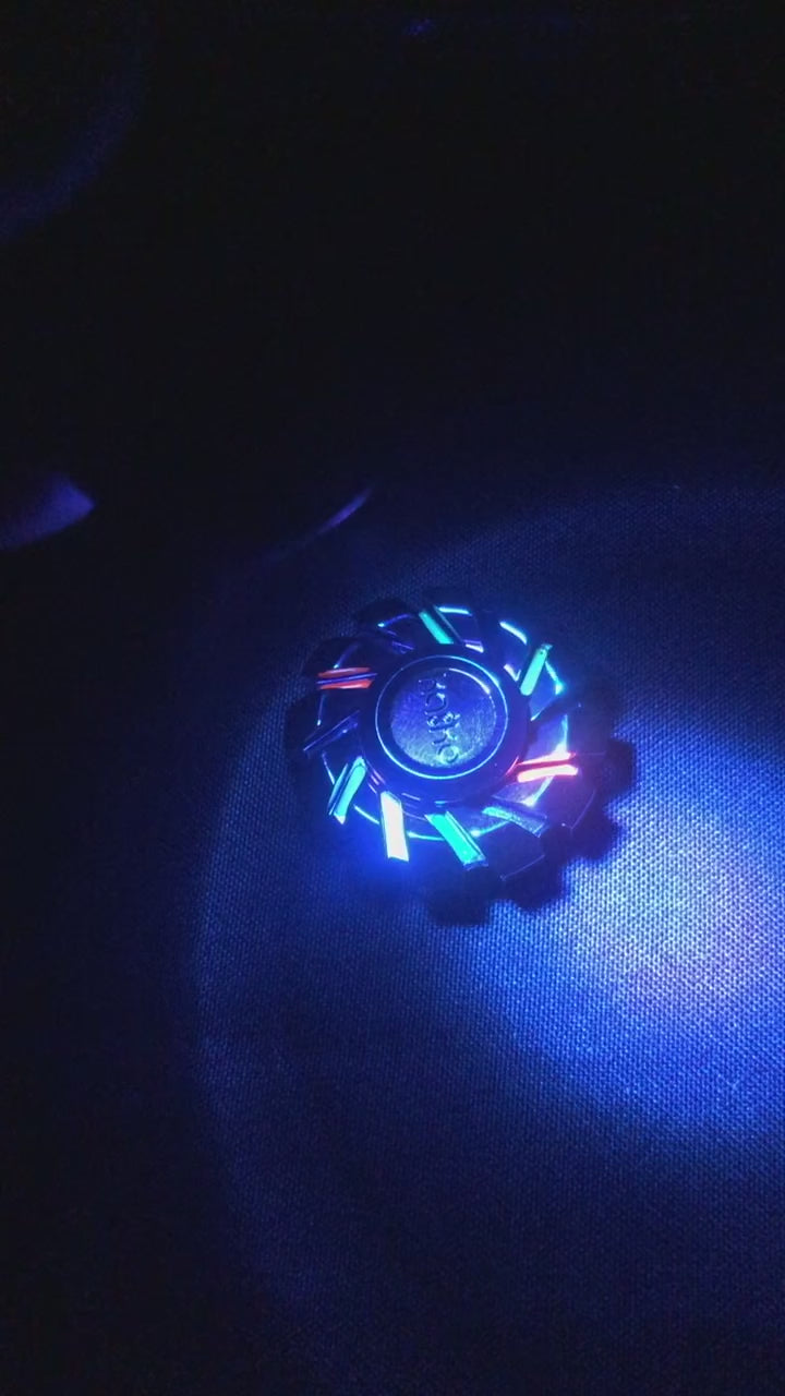 Load video: The Illuminator (UV light reacting) Weighted GLOW Spinner - 100 grams