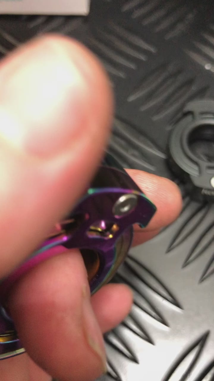 Load video: Silver Metal Spinner Ring by Kaiko