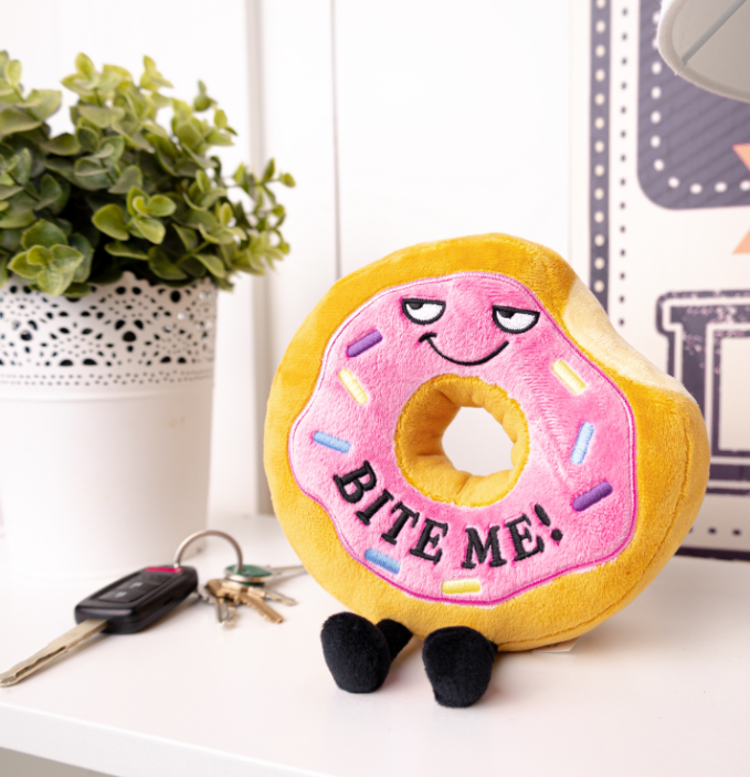 "Bite Me" Plush Donut