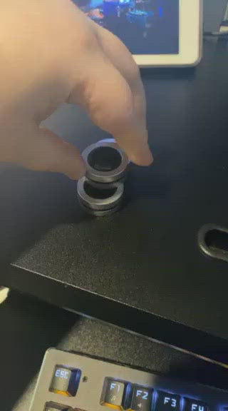Load video: Original Magnetic Fidget Rings - Sliver Colour Plastic