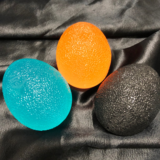 Set of 3 Different Strength Hand Exerciser Stress Eggs - Kaiko Fidgets