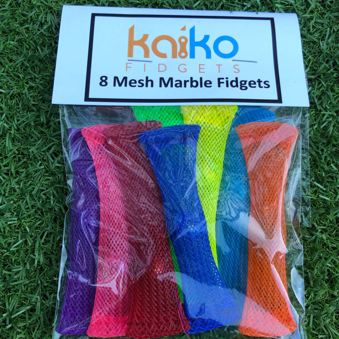8 Marble Mesh Fidgets - Kaiko Fidgets