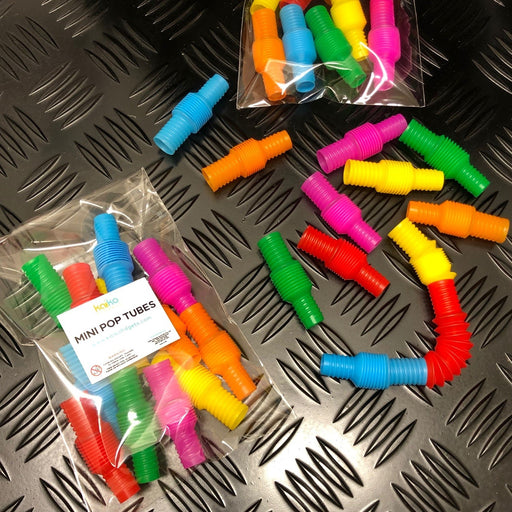 Mini Pop Tubes - set of 12 or box of 120 - Kaiko Fidgets