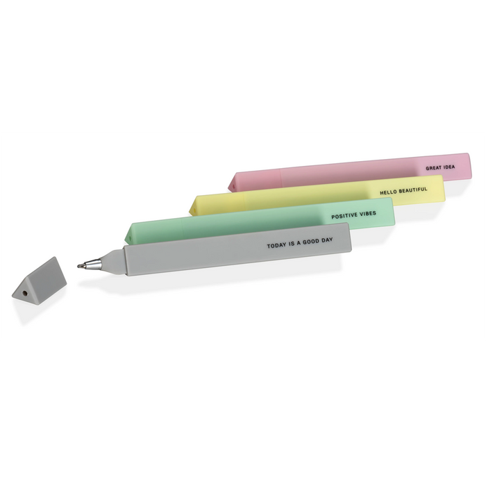 Positive Pens - Set of 4 Inspirational Pens - Kaiko Fidgets
