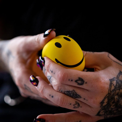 Smiley Face Squishy Ball - Kaiko Fidgets